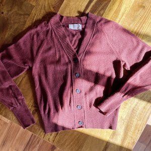 Everlane ReCashmere Varsity Sweater in Maroon